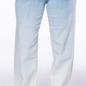 Aphrodite Women's 15 Ombre Colorway Straight High Waisted Stretch Denim Jeans